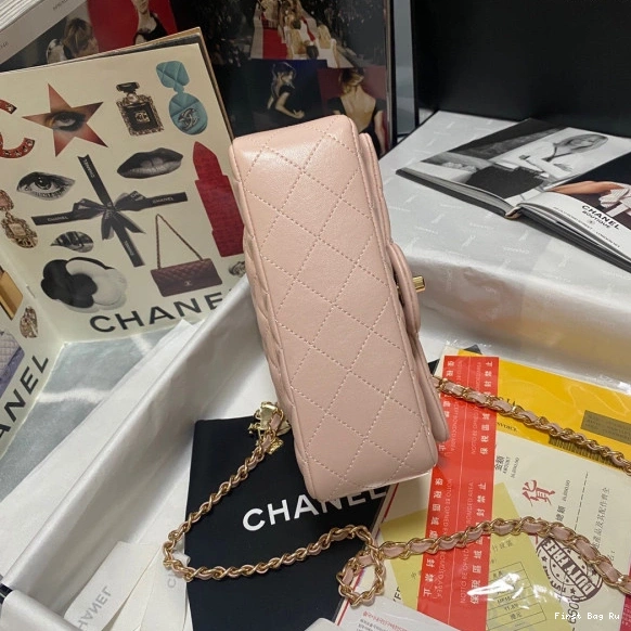 First Bag Ru CHANEL BAG FLAP WITH MINI TOP HANDLE 0803